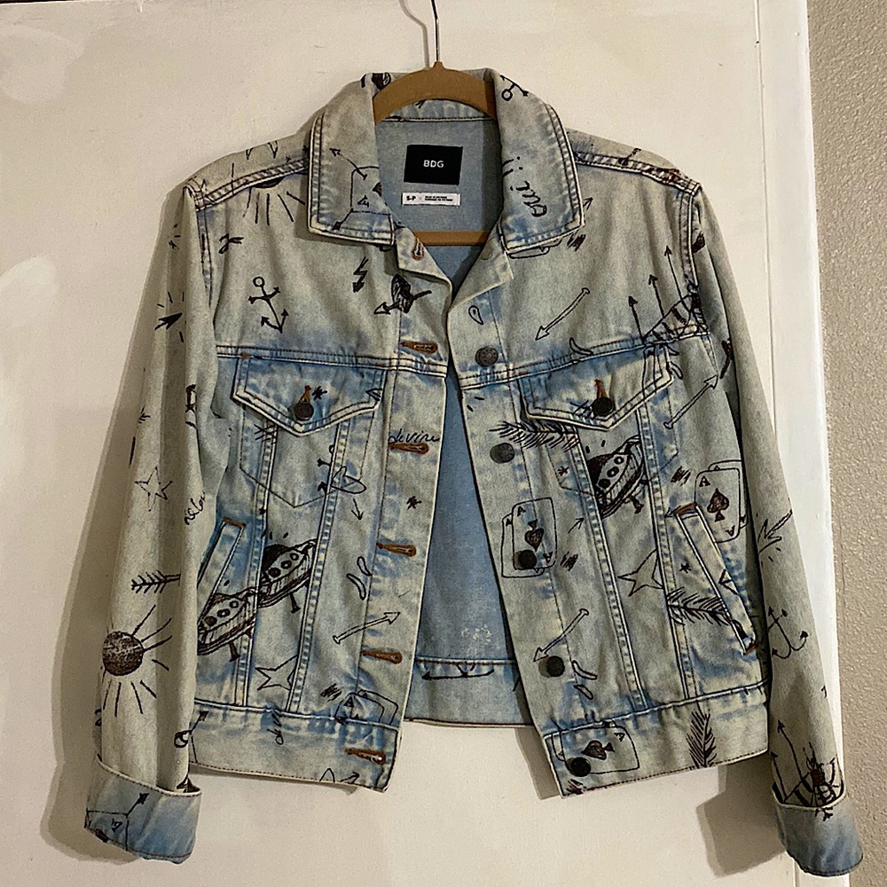 Sketch Print BDG Jean Jacket